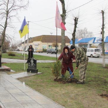 Ветерани у Сновську під час проведення Дня довкілля висадили чотири Алеї Слави