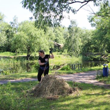 У громаді тривають роботи з благоустрою, які проводяться працівниками комунального підприємства «Сновська ЖЕД» та працівниками з благоустрою по селах громади