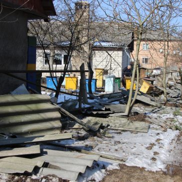 Ліквідація наслідків вибуху ворожого безпілотника