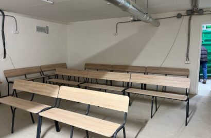 У восьми укриттях м. Сновськ встановлено зручні лавки