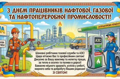 Вітання працівникам нафтогазової галузі!