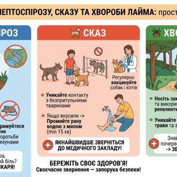 Профілактика лептоспірозу, сказу та хвороби Лайма: прості правила безпеки