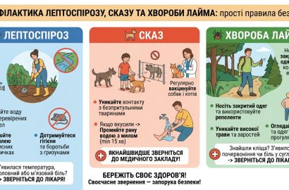 Профілактика лептоспірозу, сказу та хвороби Лайма: прості правила безпеки