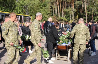 Сновщина провела в останню путь Ігоря Тебенка